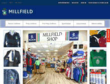 Tablet Screenshot of millfieldshop.com